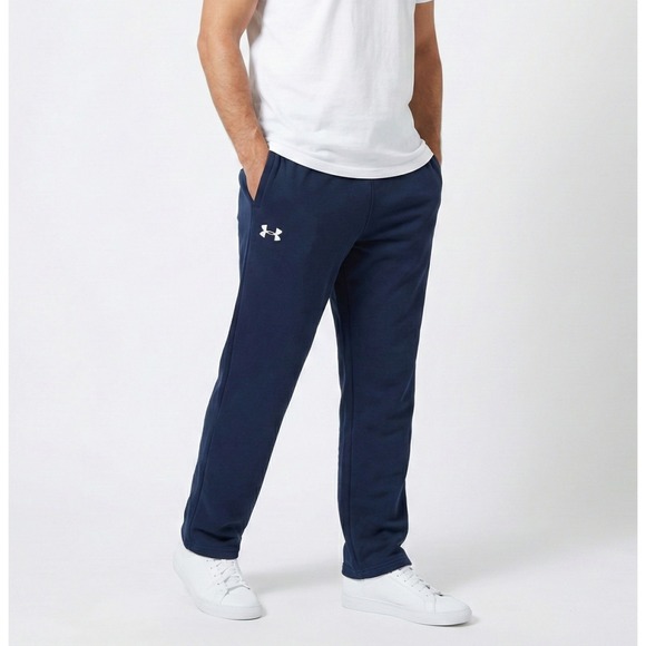 Under Armour Other - Under Armour UA Rival Fleece Loose  Fit  Sweatpants‎  Joggers Mens Blue Size 4XL